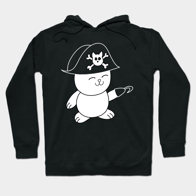 Pirate Cat Captain Hoodie by pako-valor